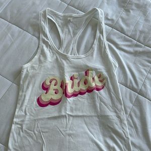 Bride tank top
